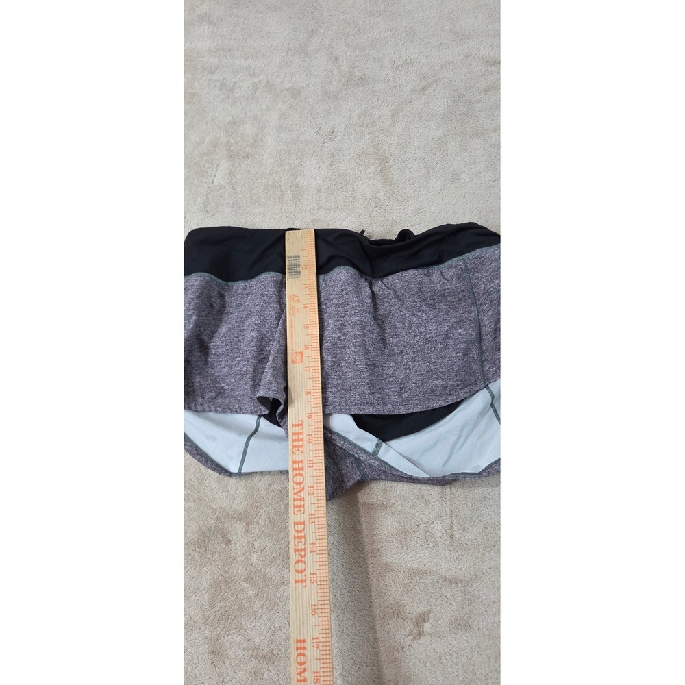 Lululemon Speed Up Shorts Low-Rise 2.5" Heather Lux Multi Black/Gray Size 8 - Picture 7 of 10